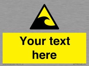 Custom warning tsunami hazard zone